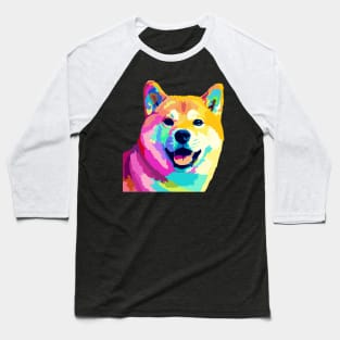 Shiba Inu Pop Art - Dog Lover Gifts Baseball T-Shirt